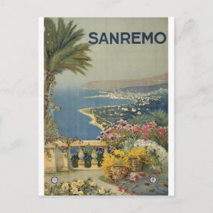 Sanremo poster 1920 postcard