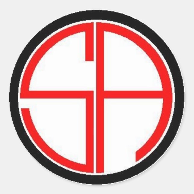 Sans Crosshairs Classic Round Sticker (Front)