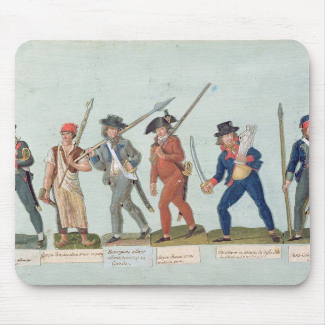 Sans Culotte Lighting his Pipe Mouse Pad (Front)