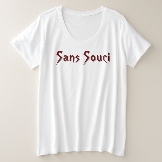 Sans Souci T-Shirt Plus Size T-Shirt (Design Front)