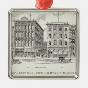 Sansome East side California and Sacramento Metal Tree Decoration