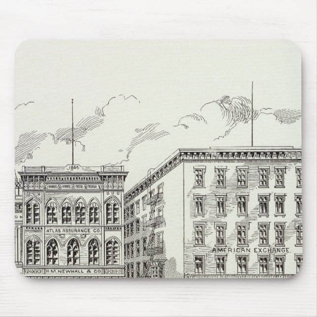 Sansome West side California and Sacramento Mouse Pad (Front)