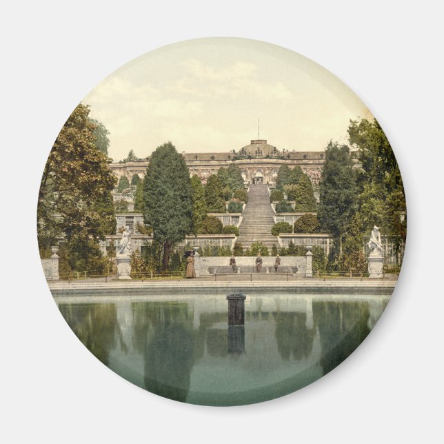 Sanssouci Palace, Potsdam, Berlin, Germany Magnet (Front)