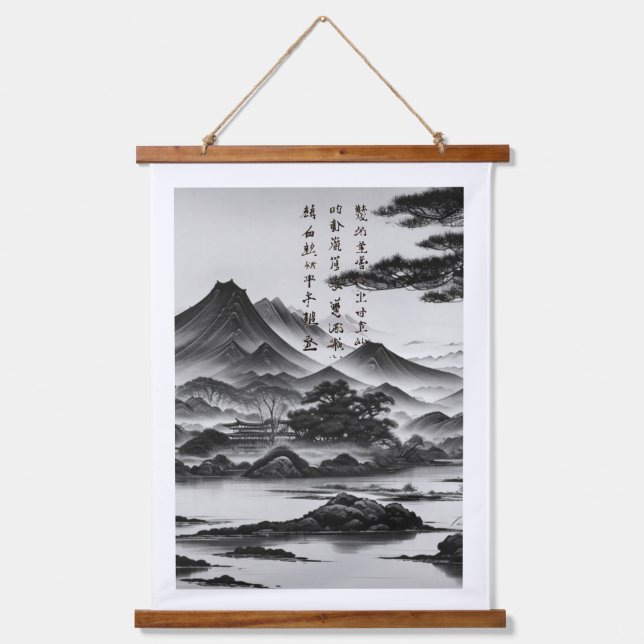 Sansui-ga Hoso no Matsu Hanging Tapestry (Front)