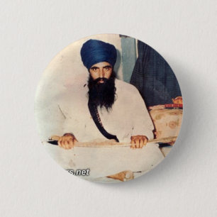 Sant Jarnail Singh Ji Khalsa Bhindranwale 6 Cm Round Badge