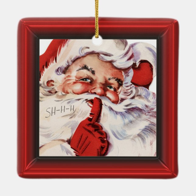 Santa20151101 Ceramic Ornament (Back)