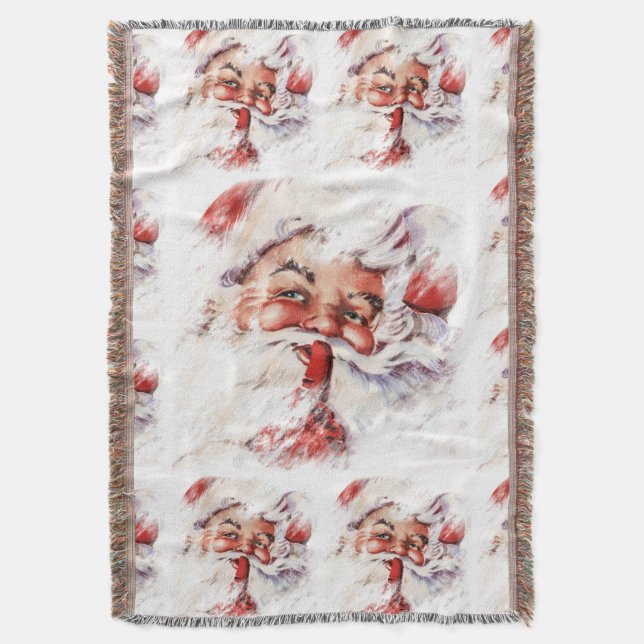 Santa 024 throw blanket (Front Vertical)