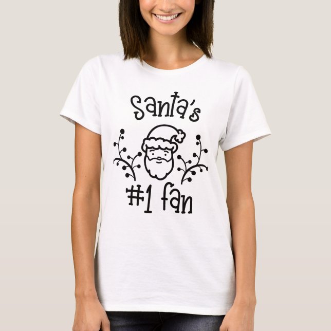 Santa #1 fan T-Shirt (Front)