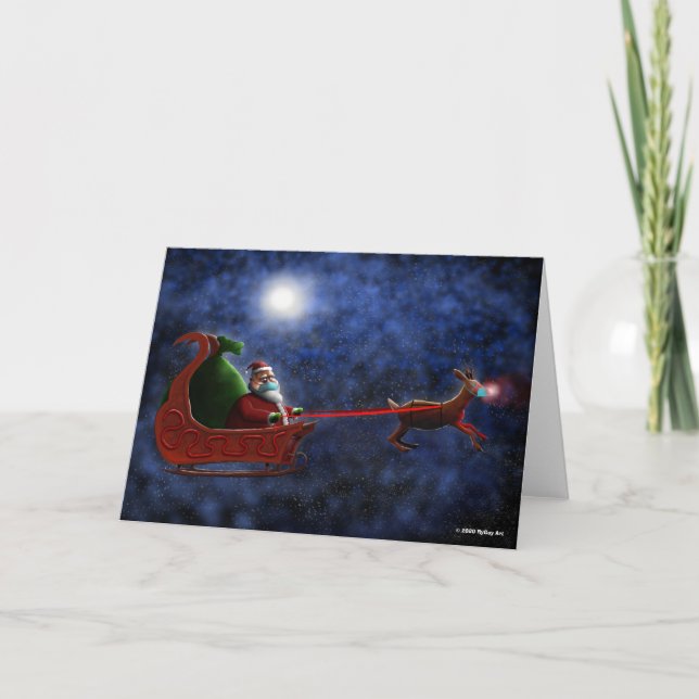 Santa 2020 by RyGuy Art Holiday Card (Front)