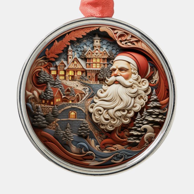 Santa 3D Ornament (Front)