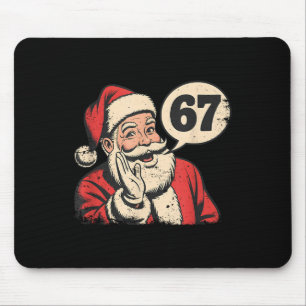 Santa 67 Christmas Six Seven Meme Mouse Pad