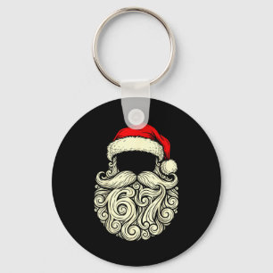 Santa 67 Hidden In Beard Christmas Key Ring