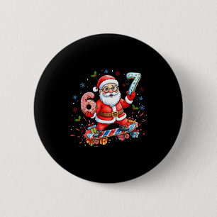 Santa 67 Meme Donut Skateboard Merry Christmas Boy 6 Cm Round Badge