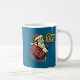 Santa 67 Number Funny Christmas Meme Se Coffee Mug