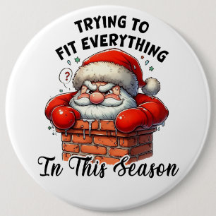 Santa 6 Cm Round Badge