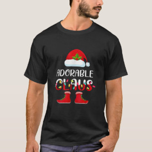 Santa Adorable Claus Elf Matching Family Group Chr T-Shirt