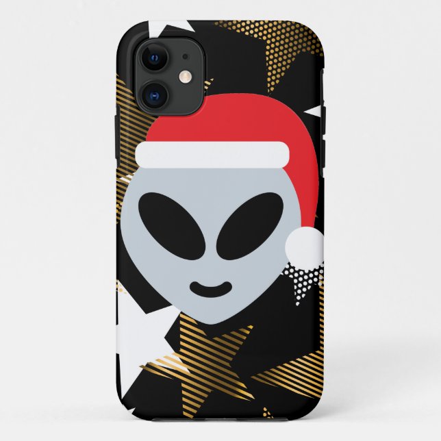 santa alien emoji Case-Mate iPhone case (Back)