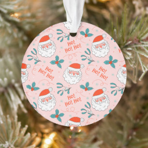Santa all over print Joyful Greetings collection Ornament