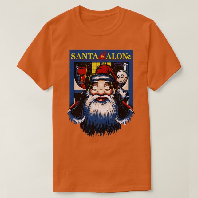 Santa Alone T-Shirt (Design Front)