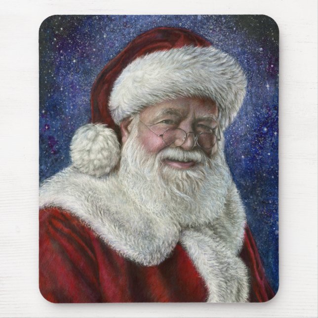Santa amongst the Stars Mouse Pad (Front)