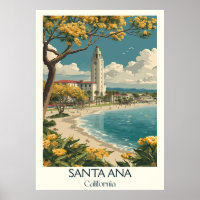 Santa Ana California Art Print | Historic Mission