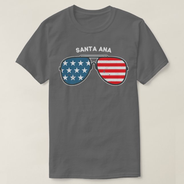 Santa Ana California CA US Cities America 4th of J T-Shirt (Design Front)