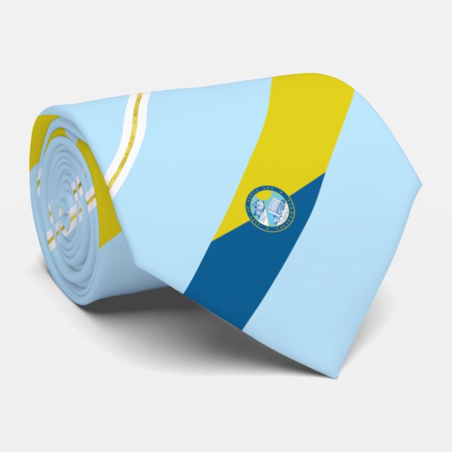 Santa Ana (California) city flag Neck Tie (Rolled)