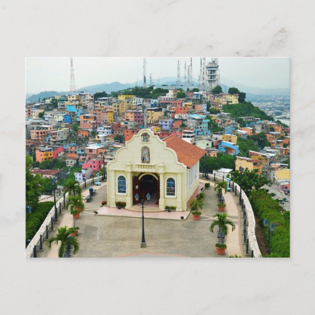 Santa Ana Chapel, Guayaquil, Ecuador Postcard (Front)