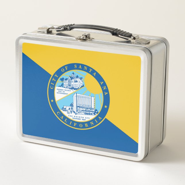 Santa Ana city flag Metal Lunch Box (Front)