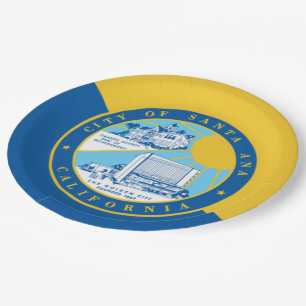 Santa Ana city flag Paper Plate