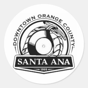 Santa Ana Funk Classic Round Sticker