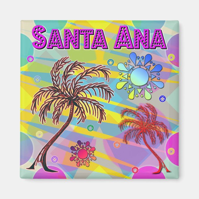 Santa Ana Happy and Hope Magnet (Front)