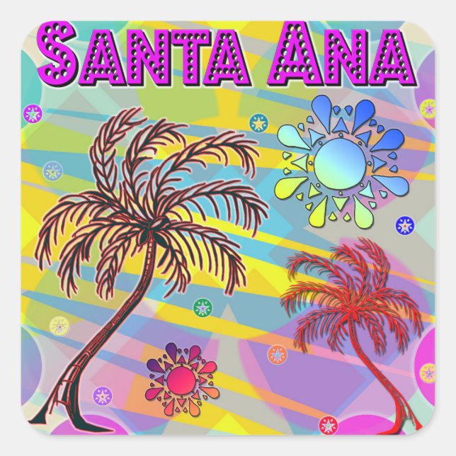 Santa Ana Happy and Hope Sticker (Front)