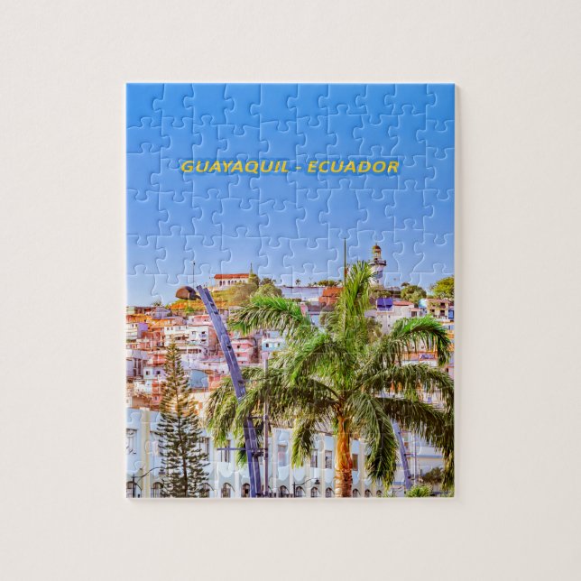Santa Ana Hill, Guayaquil Poster Print Jigsaw Puzzle (Vertical)
