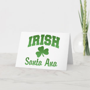Santa Ana Irish Greeting Card