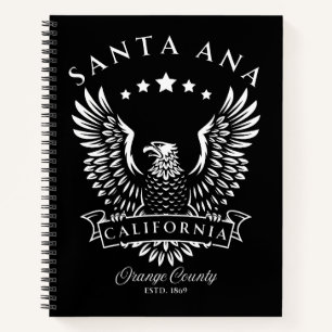 Santa Ana Orange County California Vintage Eagle Notebook
