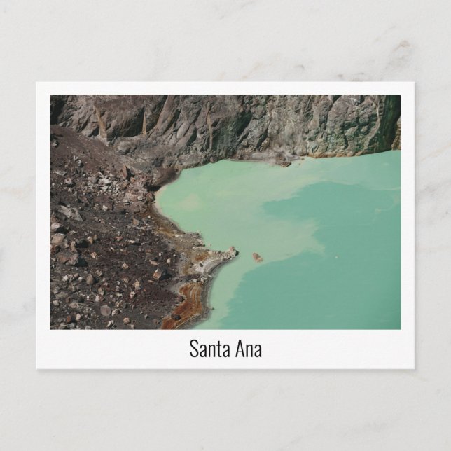 Santa Ana volcano in El Salvador Postcard (Front)