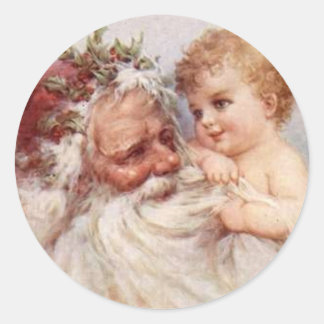 Santa and Baby - Sticker