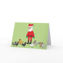 Santa and Chickens