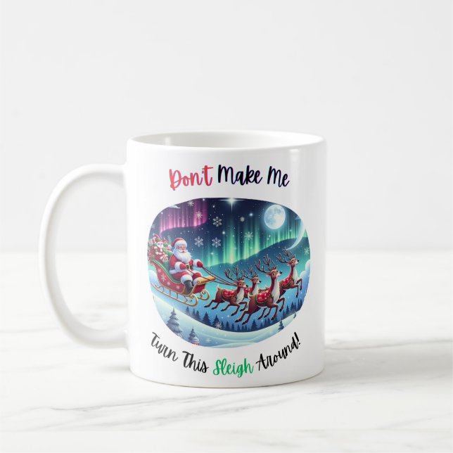 Santa and  coffee mug (Left)
