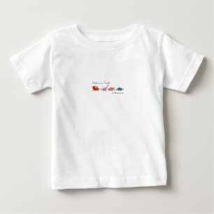 "Santa and Dinosaurs Magic" Baby T-Shirt