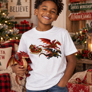 Santa and Dragons Tri-Blend Shirt