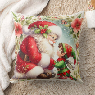 Santa And Elf 6 Cushion