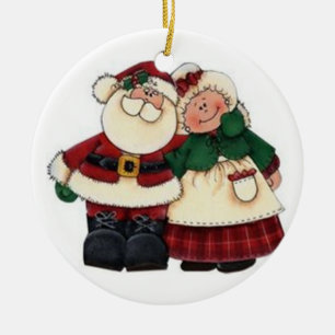 SANTA AND HIS MRS. CHRISTMAS ORNAMENT