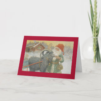 Santa and his Sleigh Holiday Card