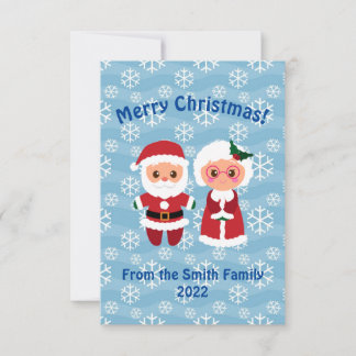 Santa and Mrs. Claus Christmas Card