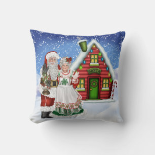 Santa and Mrs. Claus Pillow