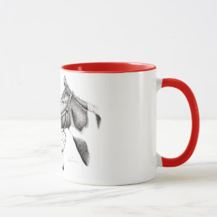 Santa and Paint Horse for Christmas Mug
