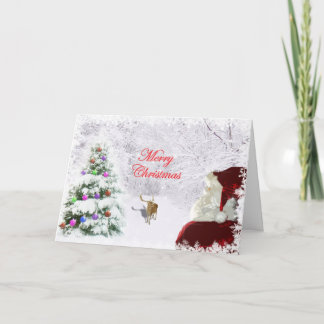 Santa and Reindeer Card