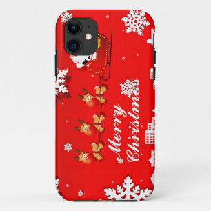 Santa and Reindeer Christmas Case-Mate iPhone Case